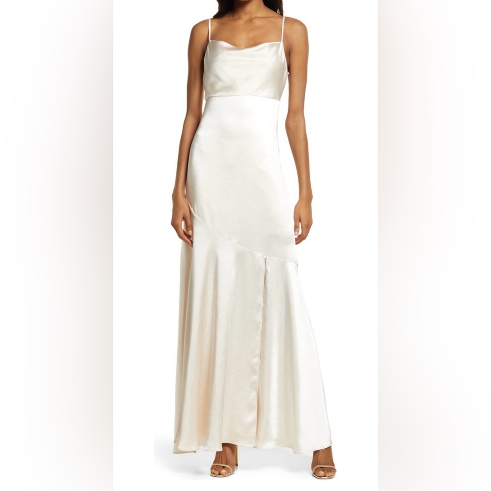 Lulus Satin Maxi Dress